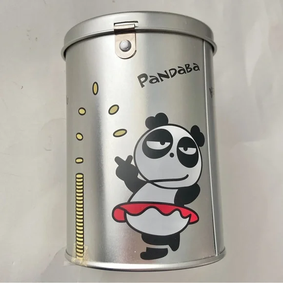 🎉DELETING TODAY Vintage Sanrio Coin Bank Silver Tin Lock Bad Badtz-Maru Hana-Mar - Picture 3 of 7
